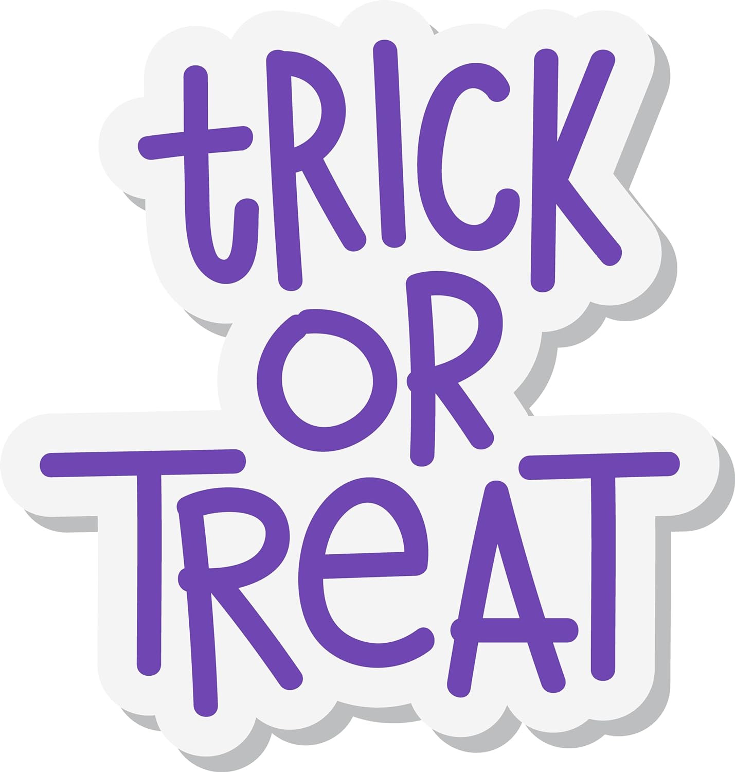 Inspirational Quote Trick Or Treat Motivational Sticker Vinyl Decal Motivation Stickers- 5" Vinyl Sticker Waterproof