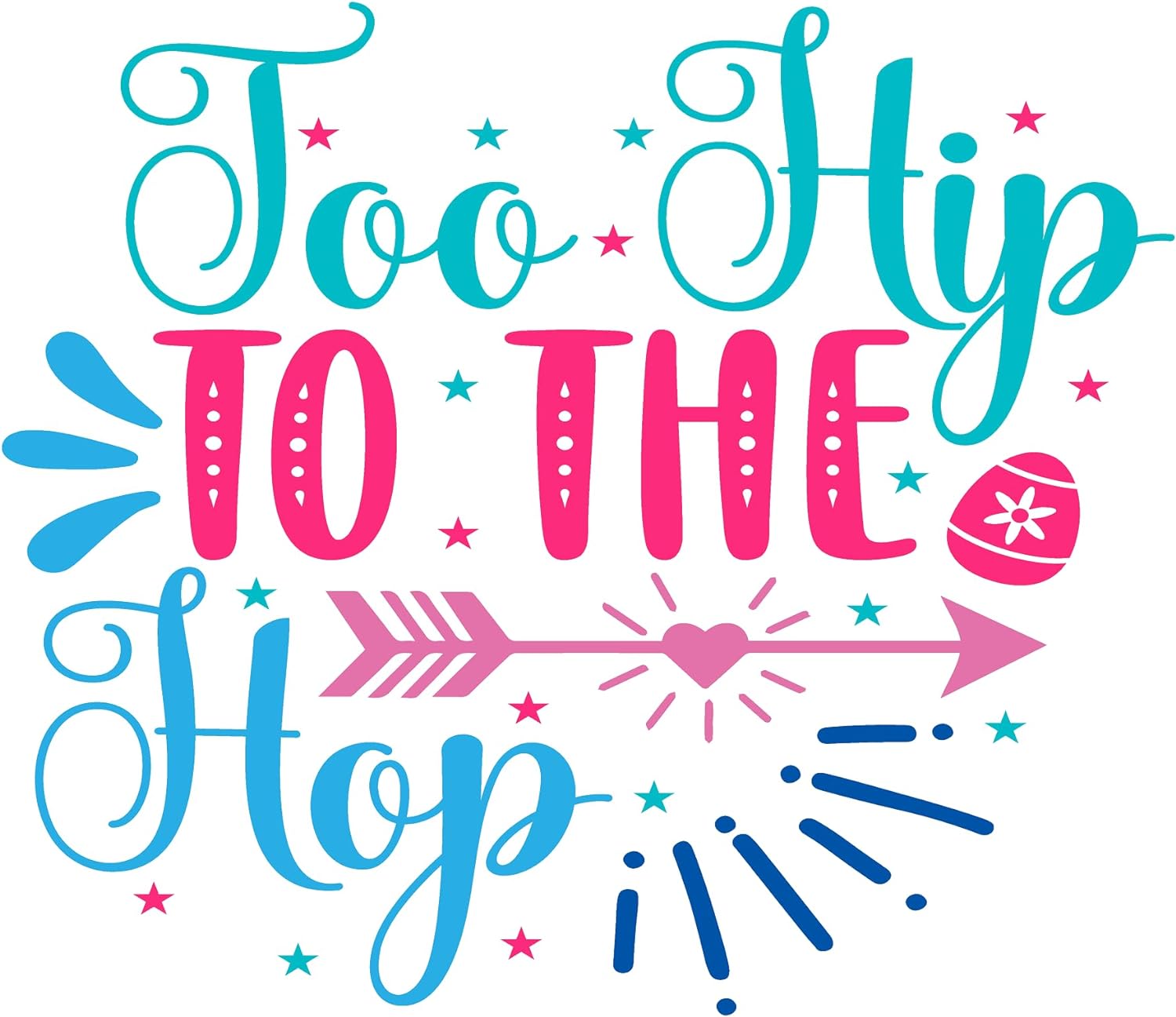 Inspirational Quote "to Hip to The Hop" Motivational Sticker Vinyl Decal Motivation Stickers- 5" Vinyl Sticker Waterproof