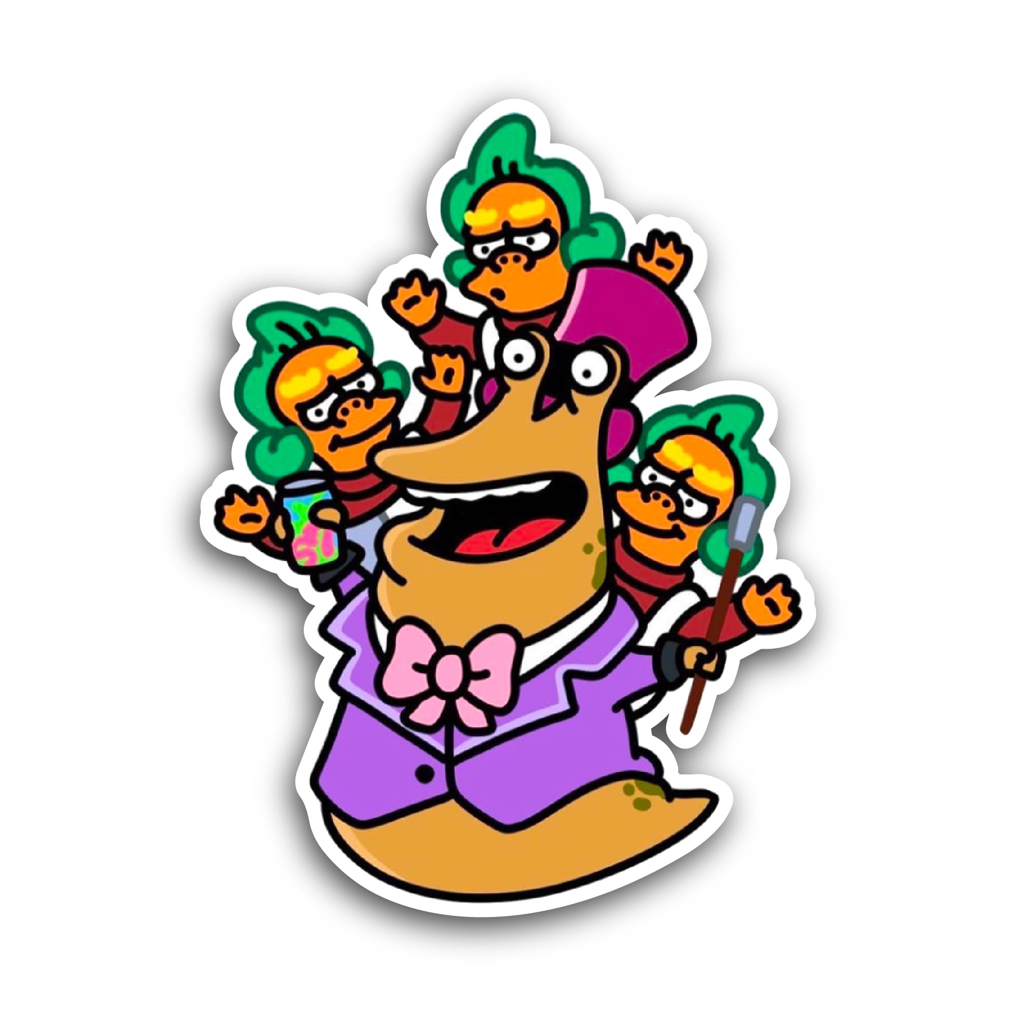 2 (Pieces) 3" and 5" Be Yourself Sticker, Waterproof Vinyl Decals for Many Purpose Like Cars, Trucks
