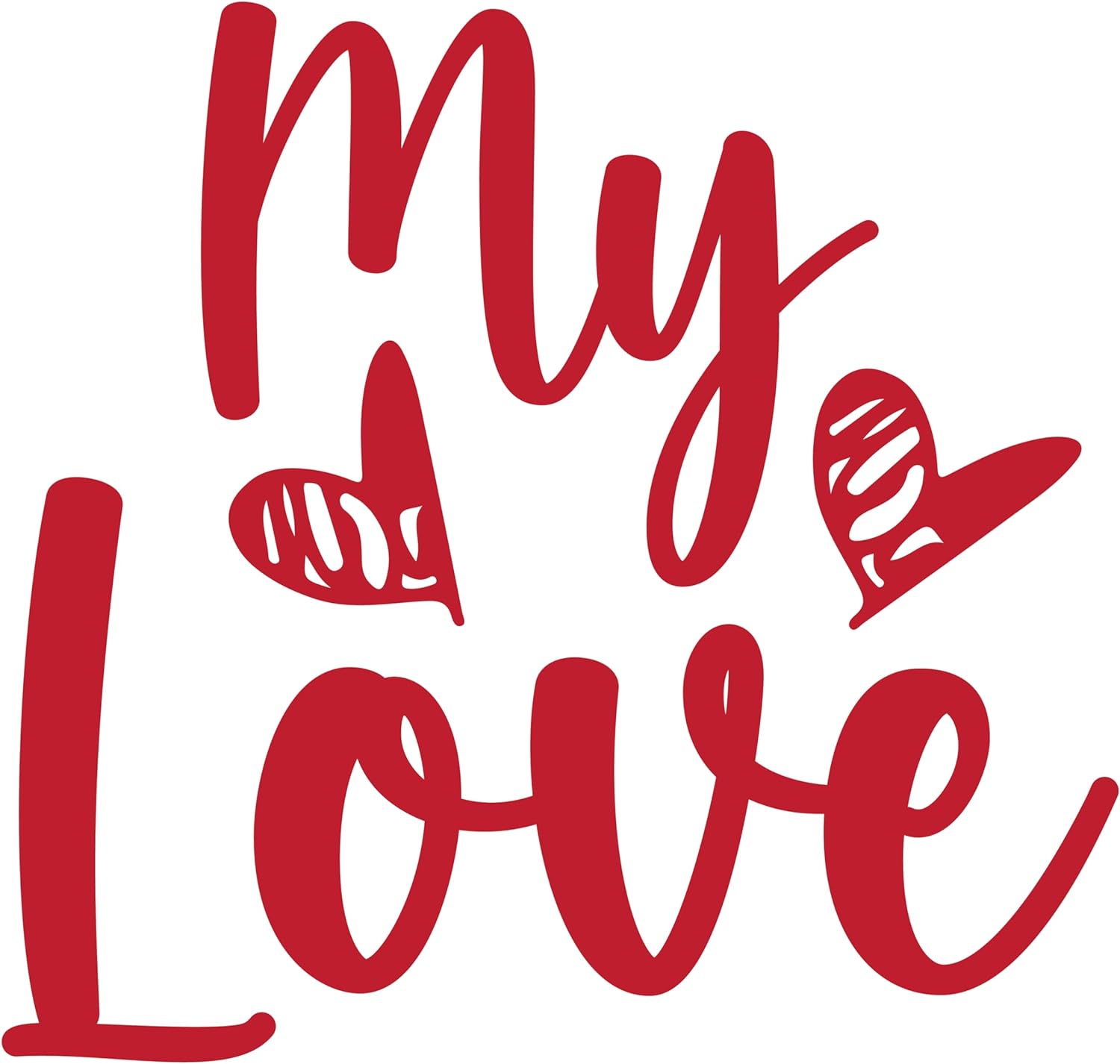 Inspirational Quote My Love Motivational Sticker Vinyl Decal Motivation Stickers- 5" Vinyl Sticker Waterproof
