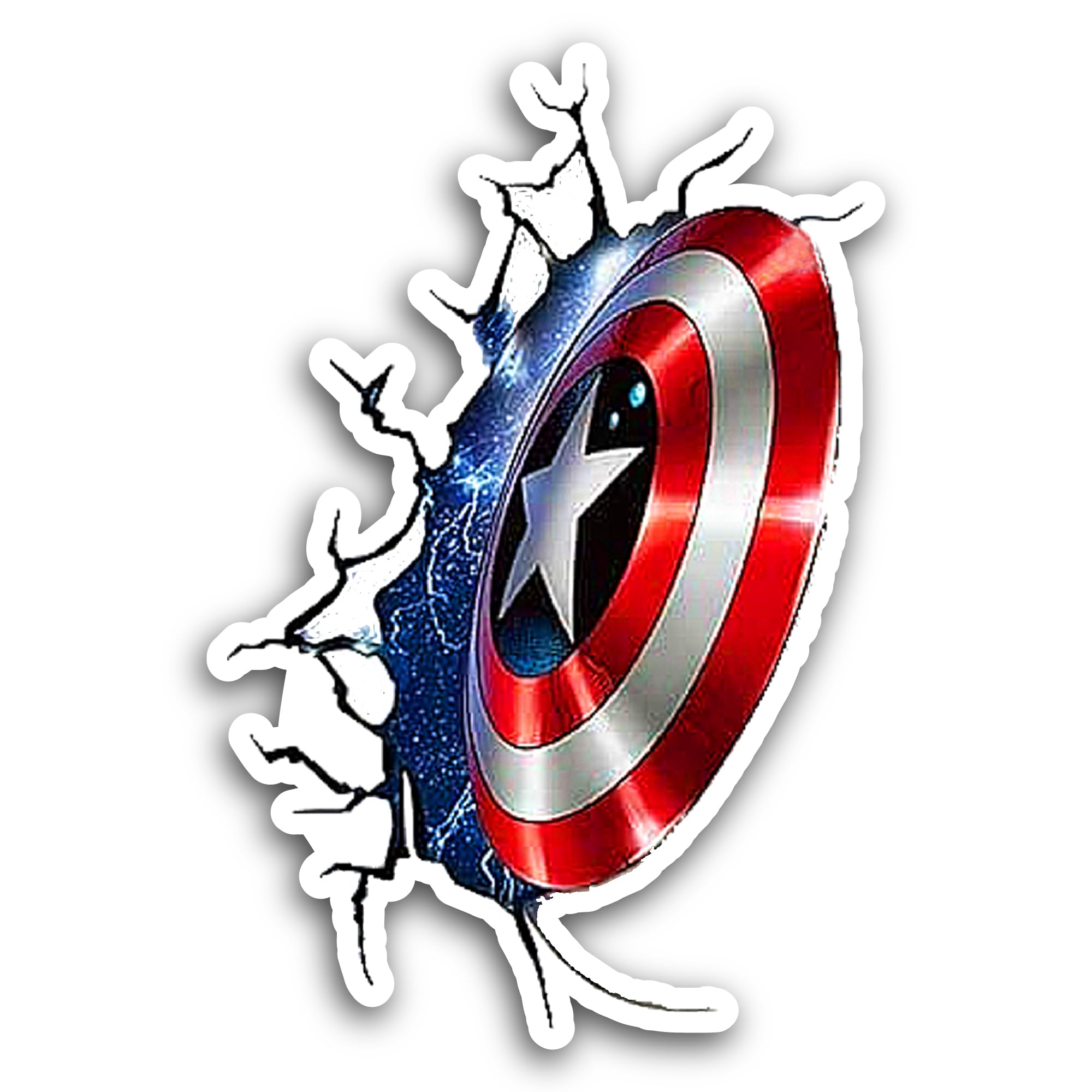 2 (Pieces) 3" and 5" Shield Sticker, Waterproof Vinyl Decals for Many Purpose Like Cars, Trucks, Lap