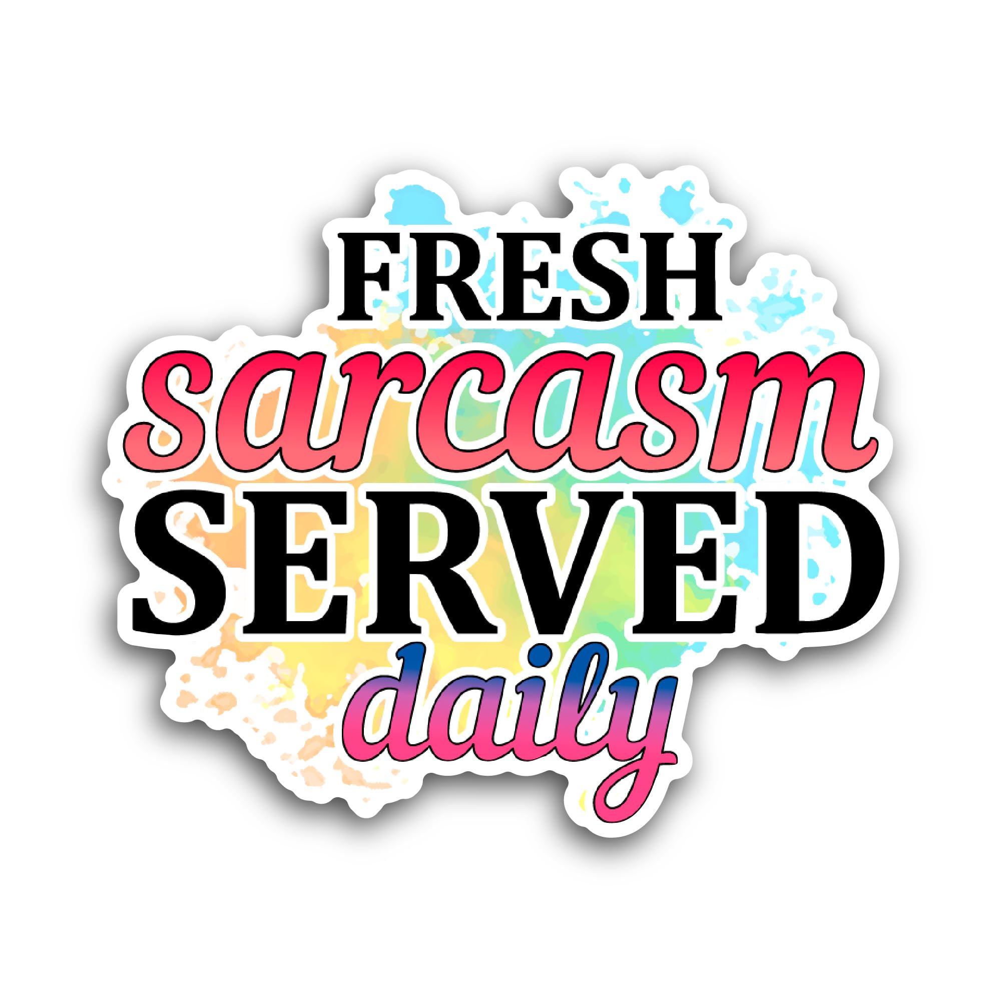 2 (Pieces) 3" and 5" Stickers n Decals Resting Beach Face - Motivational Sticker Vinyl Decal Sticker