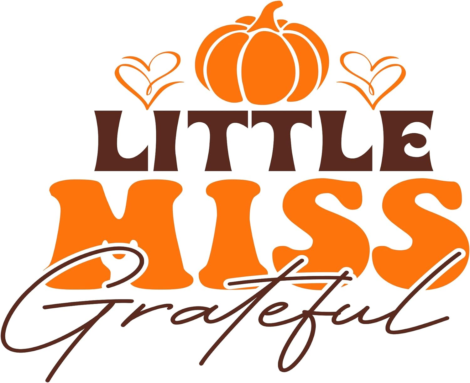 Inspirational Quote Little Miss Gratefull, Motivational Sticker Vinyl Decal Motivation Stickers- 5" Vinyl Sticker Waterproof