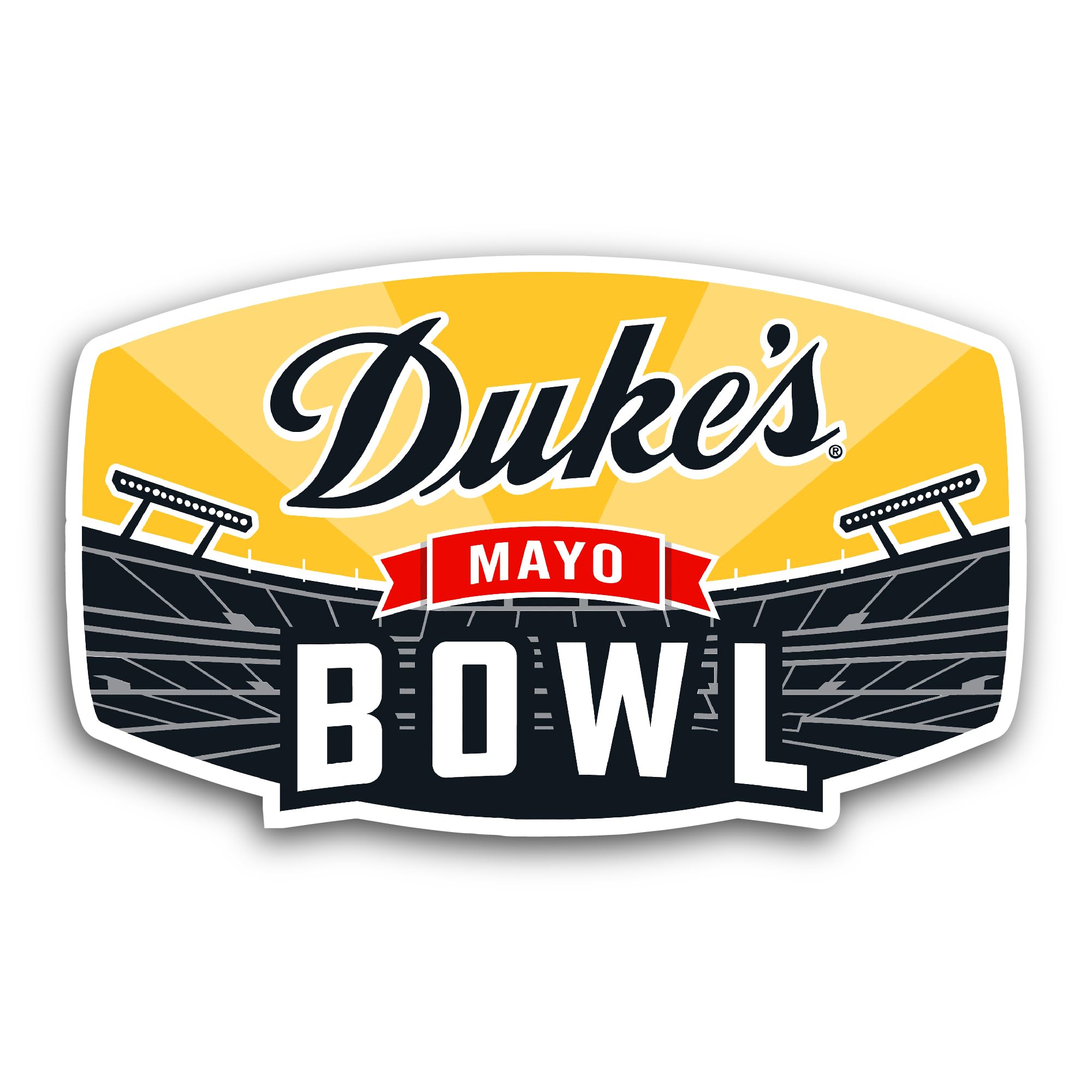 2 (Pieces) 3" and 5" Game Day Rising Throwictory Sticker, Waterproof Vinyl Decals for Many Purpose L