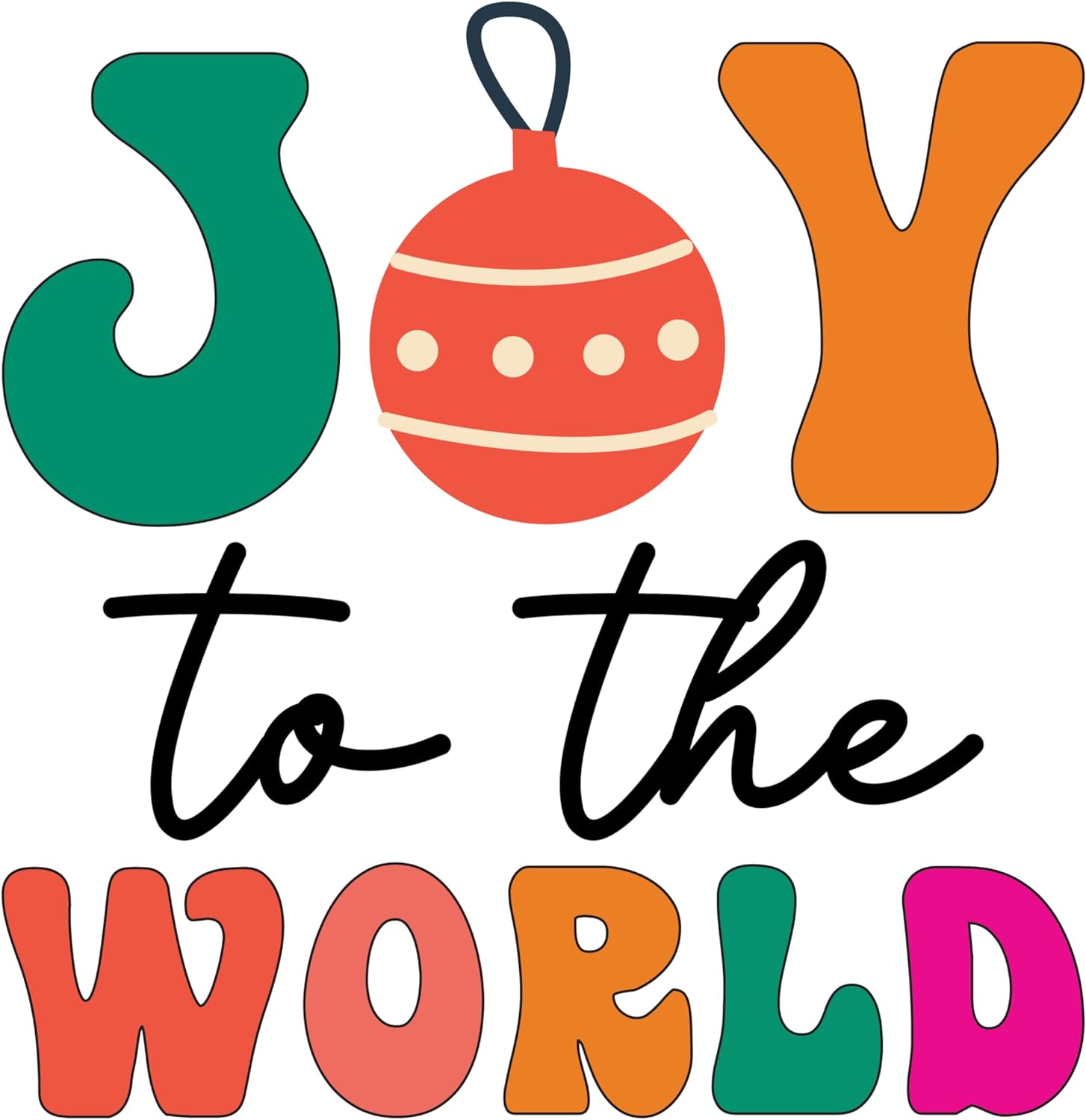 Inspirational Quote Joy to The World Motivational Sticker Vinyl Decal Motivation Stickers- 5" Vinyl Sticker Waterproof