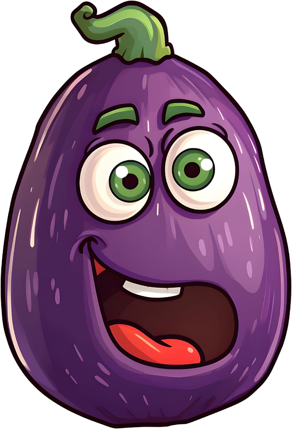 Inspirational Quote Cute Eggplant Cartoon Motivational Sticker Vinyl Decal Motivation Stickers- 5" Vinyl Sticker Waterproof
