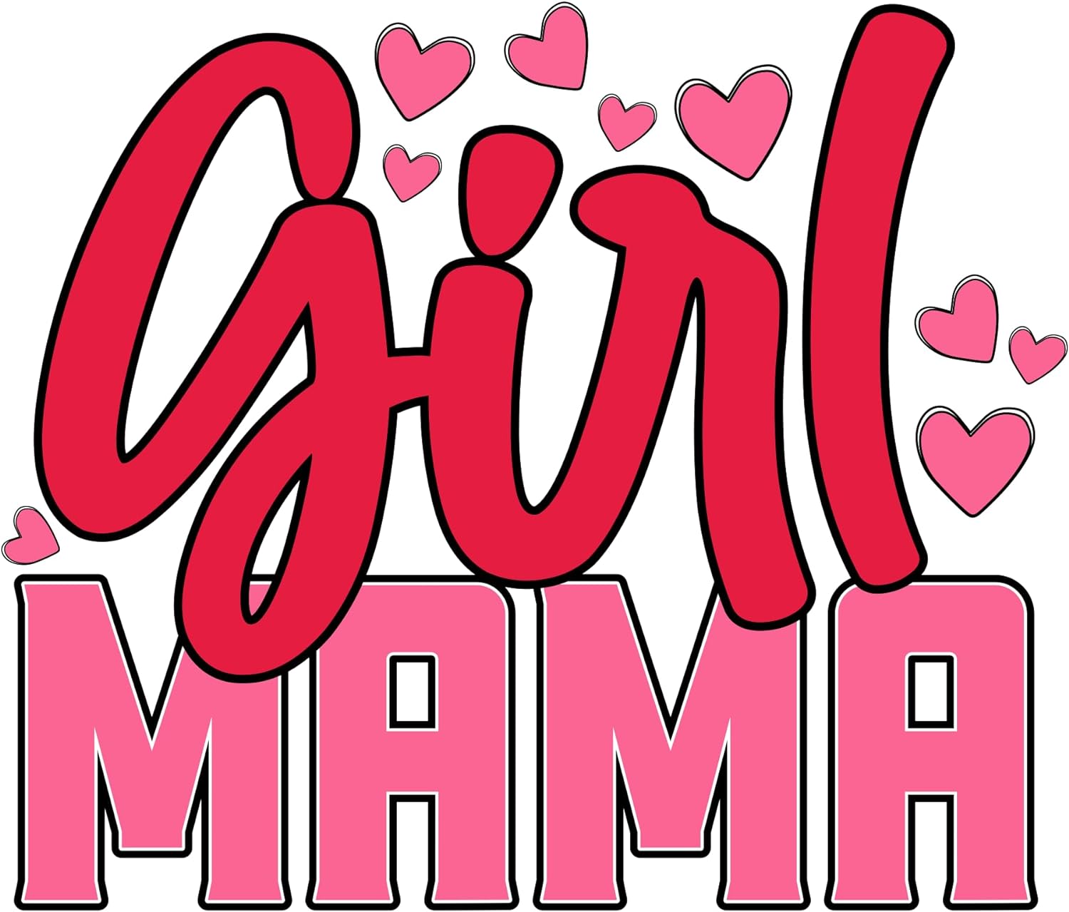 Inspirational Quote "Girl Mama, Cute Sticker" Motivational Sticker Vinyl Decal Motivation Stickers- 5" Vinyl Sticker Waterproof