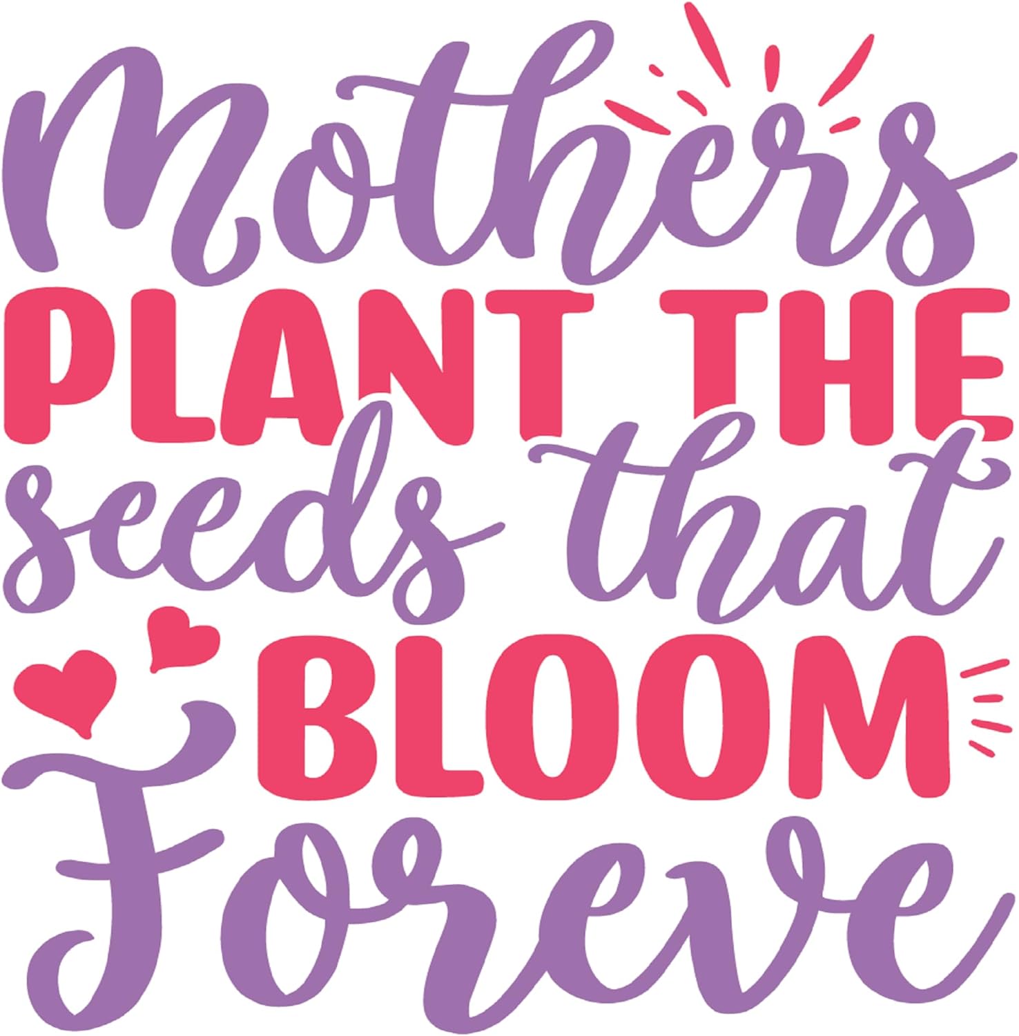 Inspirational Quote "Mother Plant The Seeds That Bloom Forever" Motivational Sticker Vinyl Decal Motivation Stickers- 5" Vinyl Sticker Waterproof