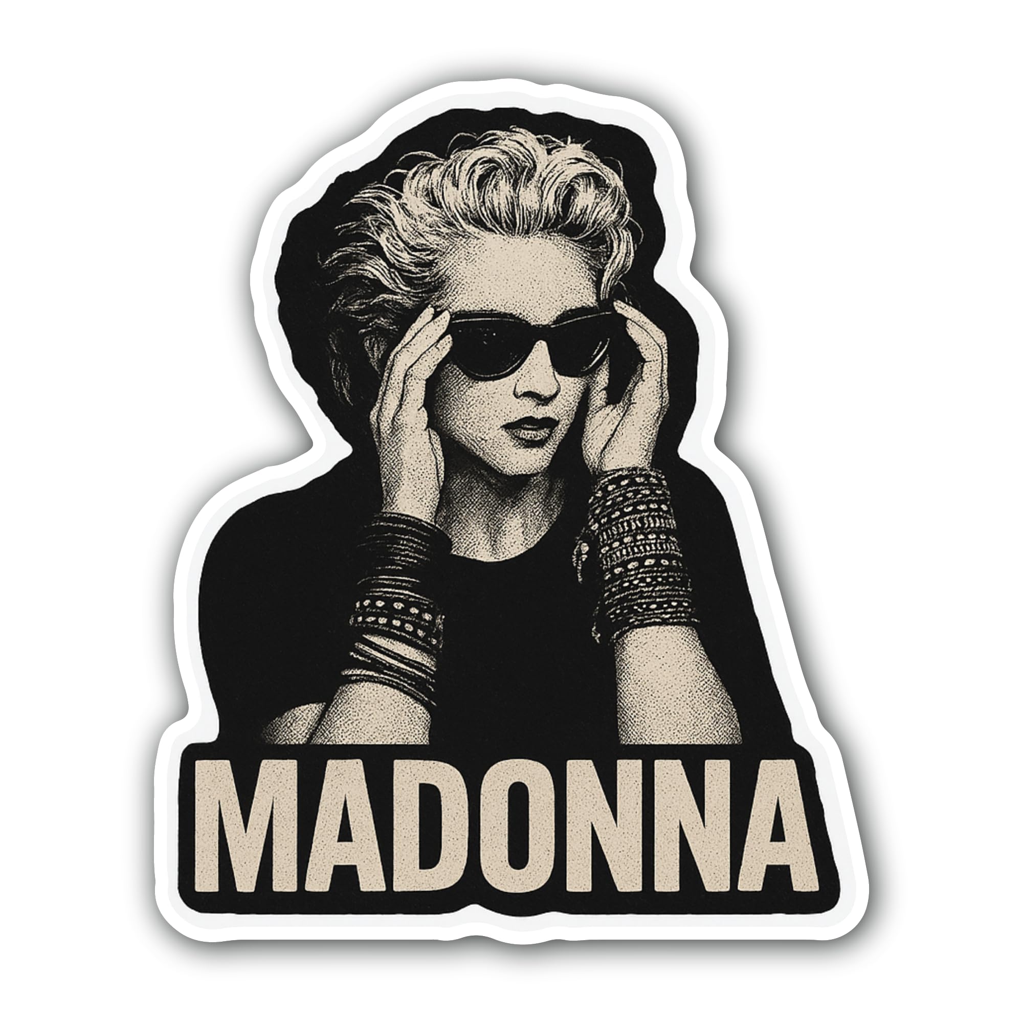 2 (Pieces) 3" and 5" N0RDIC Sticker, Waterproof Vinyl Decals for Many Purpose Like Cars, Trucks, Lap