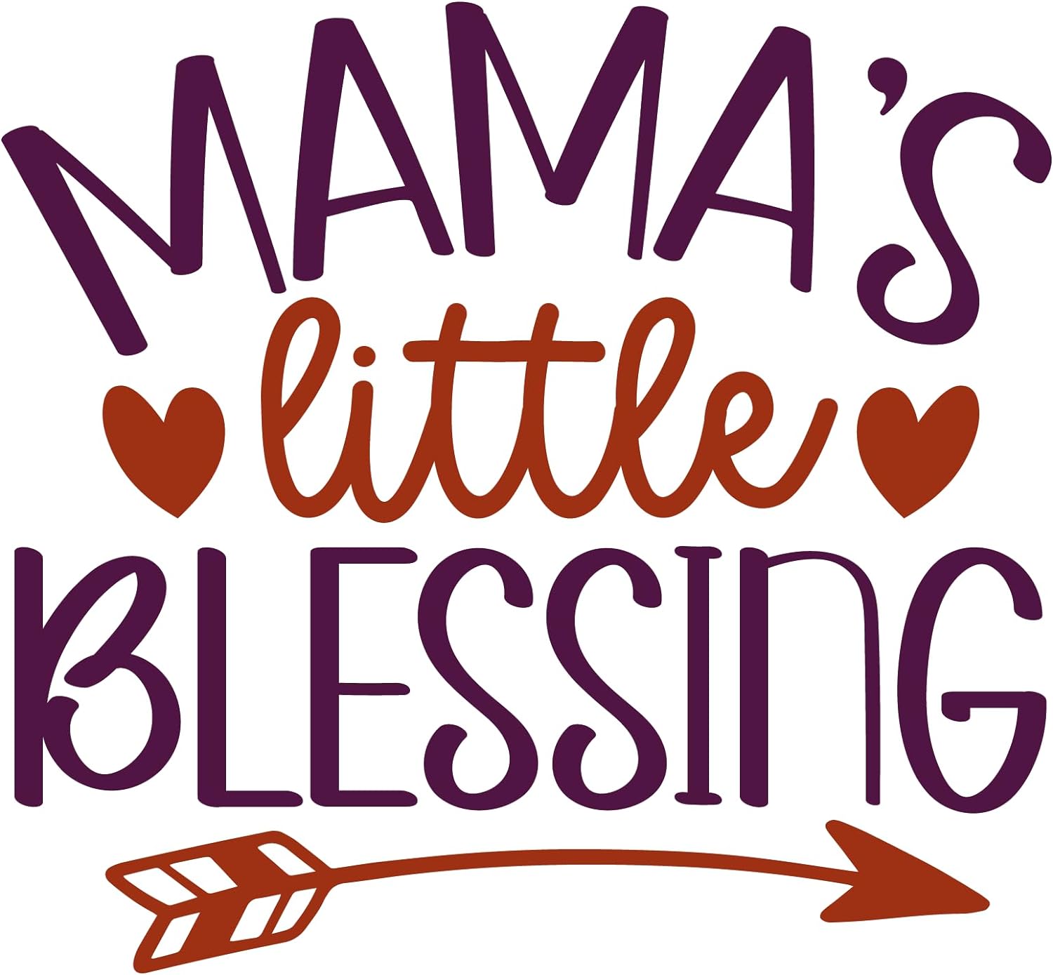 Inspirational Quote Mama's Little Blessing Beautiful Style Motivational Sticker Vinyl Decal Motivation Stickers- 5" Vinyl Sticker Waterproof