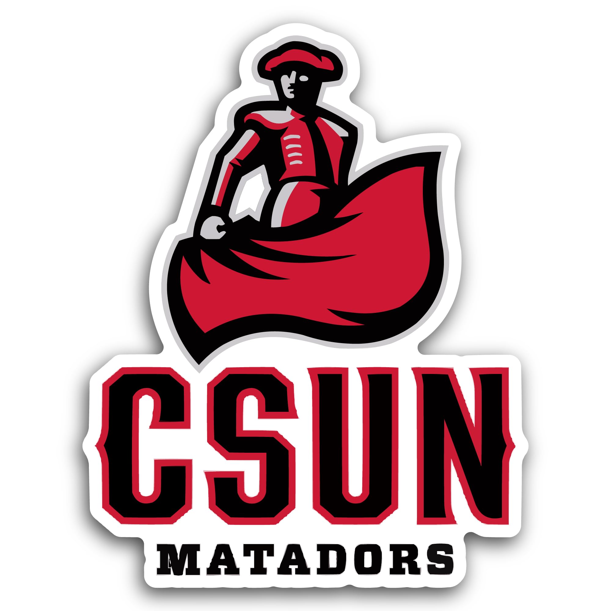 2 (Pieces) 3" and 5" CSUN M@tadors Decal Sticker, Waterproof Vinyl Decals for Many Purpose Like Cars