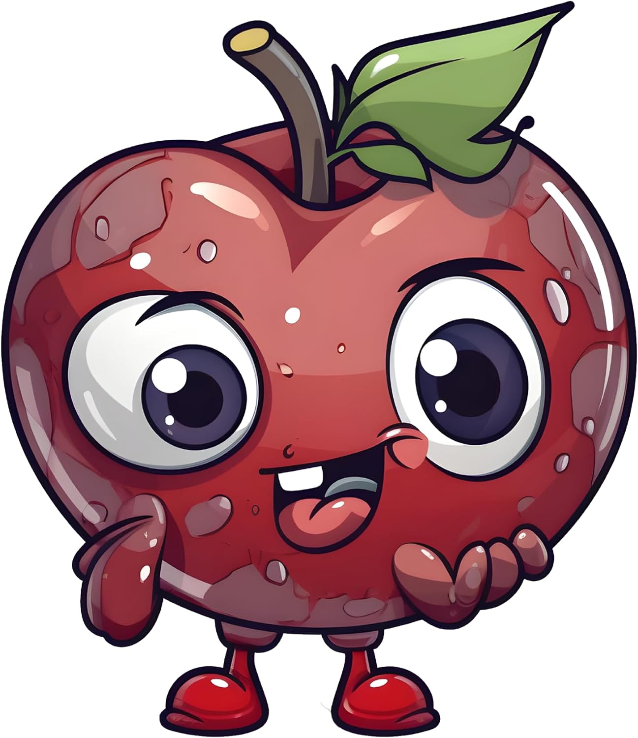 Inspirational Quote Funny Apple Motivational Sticker Vinyl Decal Motivation Stickers- 5" Vinyl Sticker Waterproof