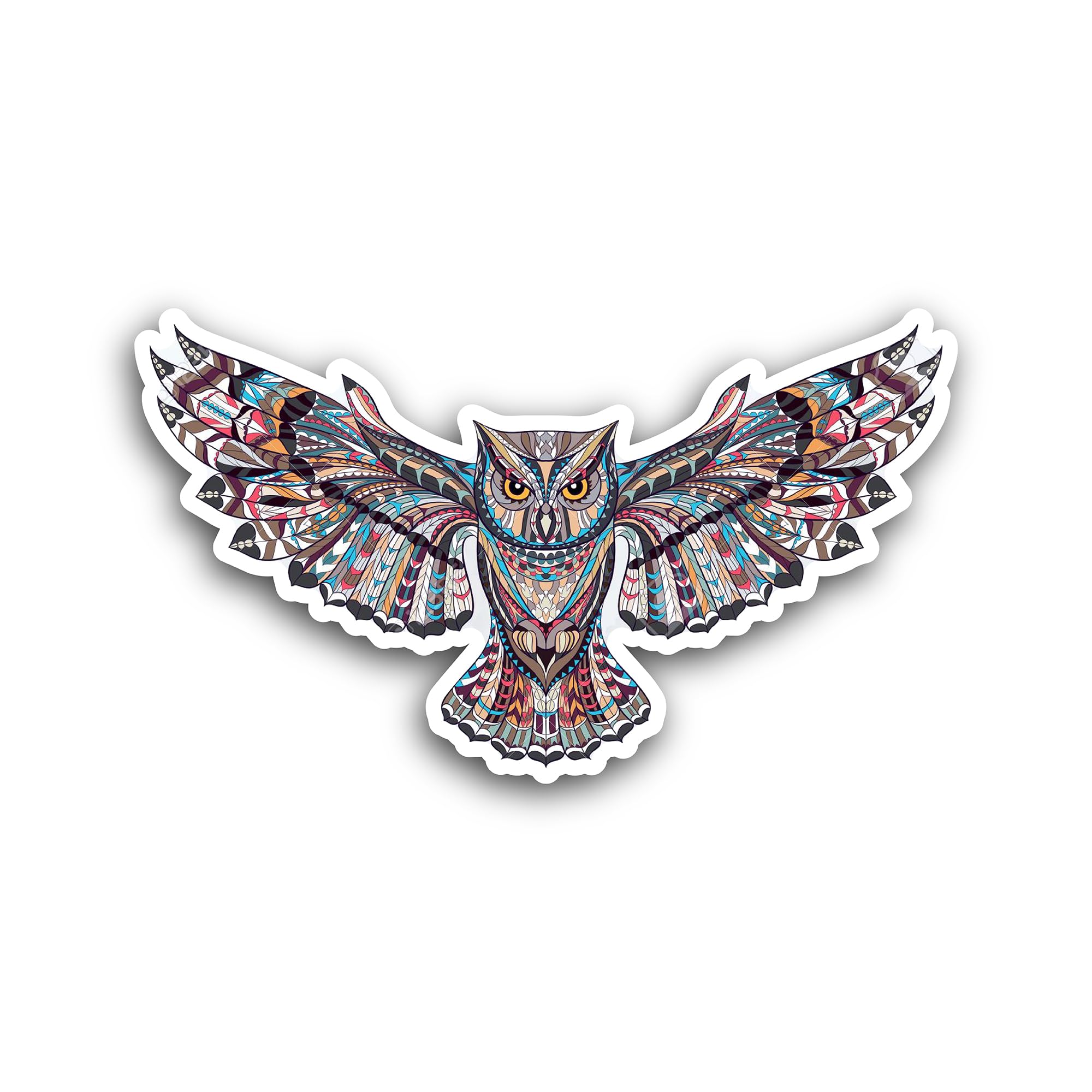2 (Pieces) 3" and 5" Owl Decal Sticker, Waterproof Vinyl Decals for Many Purpose Like Cars, Trucks,
