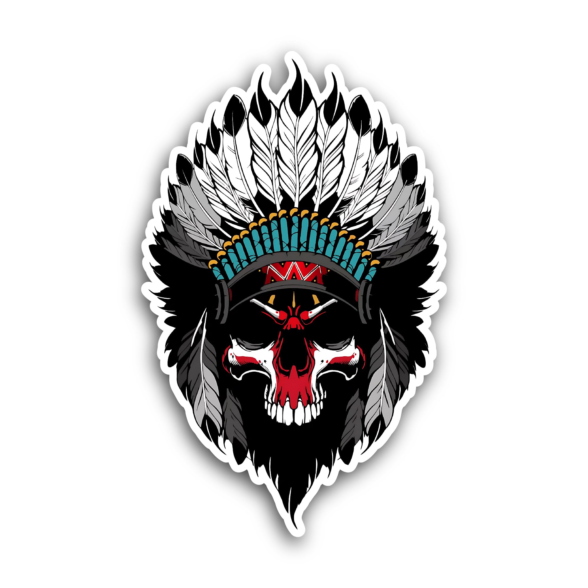 2 (Pieces) 3" and 5" Line Drawing of A Motorcycle Helmet Sticker, Waterproof Vinyl Decals for Many P