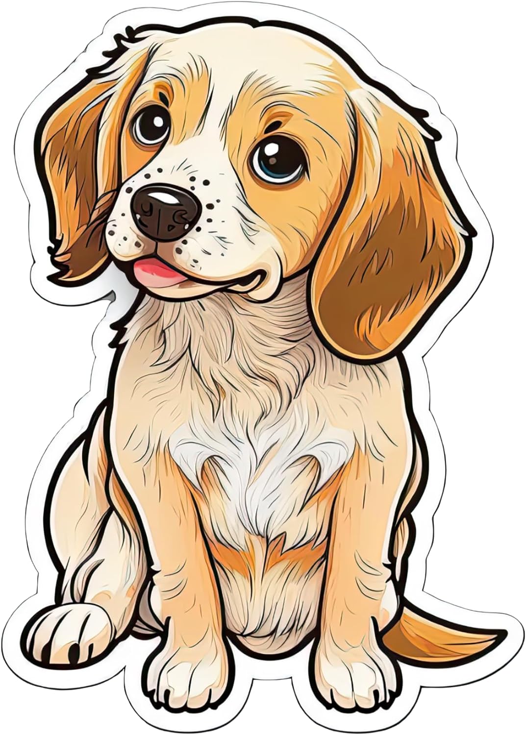 Inspirational Quote "Beautiful Dog Sticker Vector" Motivational Sticker Vinyl Decal Motivation Stickers- 5" Vinyl Sticker Waterproof