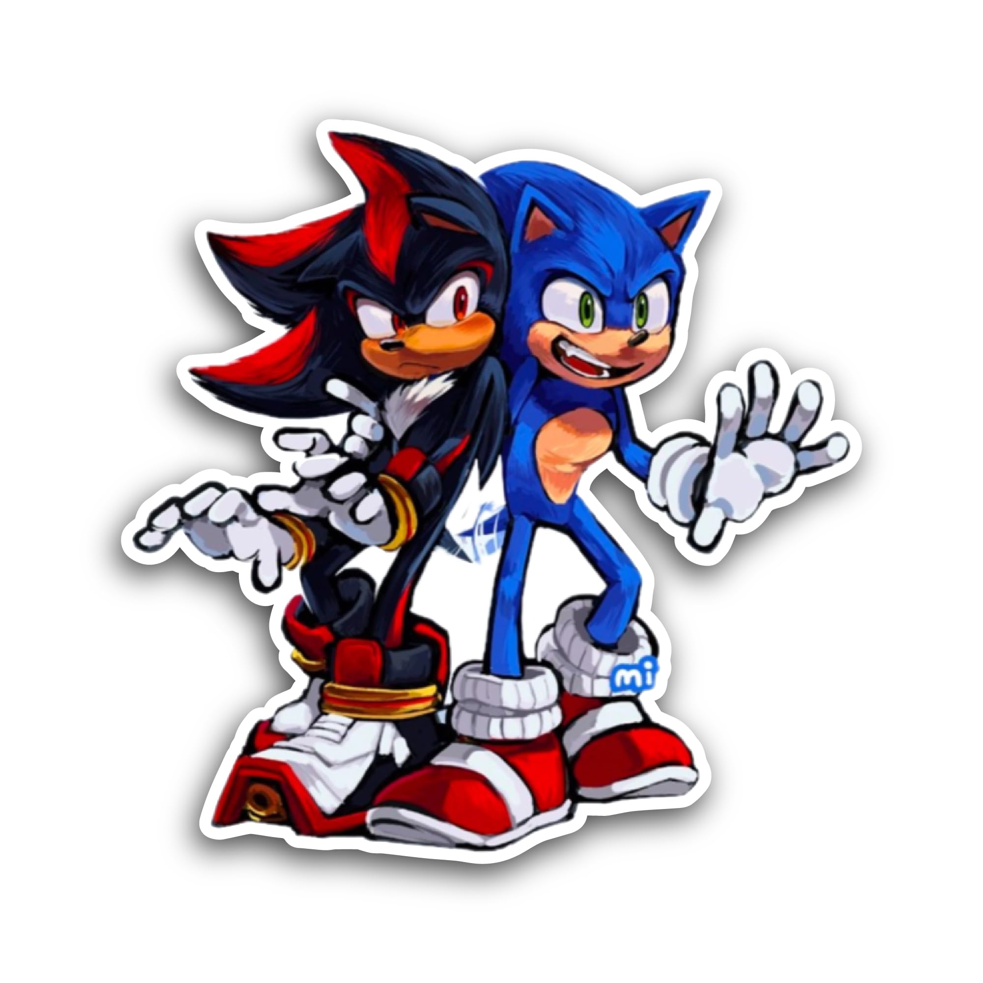 2 (Pieces) 3" and 5" Flaming Drink Sticker, Waterproof Vinyl Decals for Many Purpose Like Cars, Truc