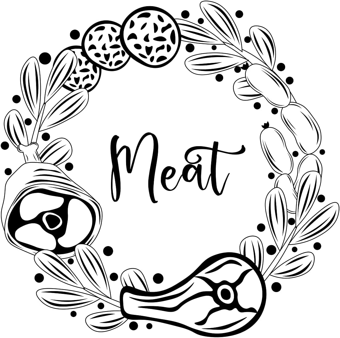 Inspirational Quote Meat Healthy Sticker Motivational Sticker Vinyl Decal Motivation Stickers- 5" Vinyl Sticker Waterproof