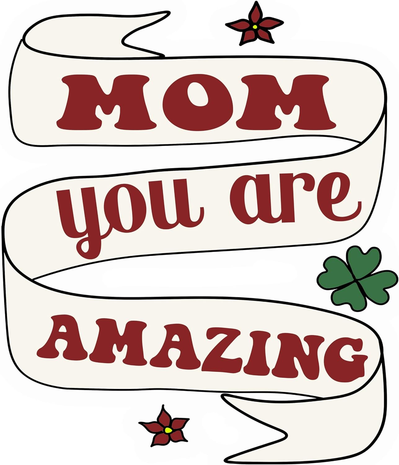 Inspirational Quote "MOM You are Amazing" Motivational Sticker Vinyl Decal Motivation Stickers- 5" Vinyl Sticker Waterproof