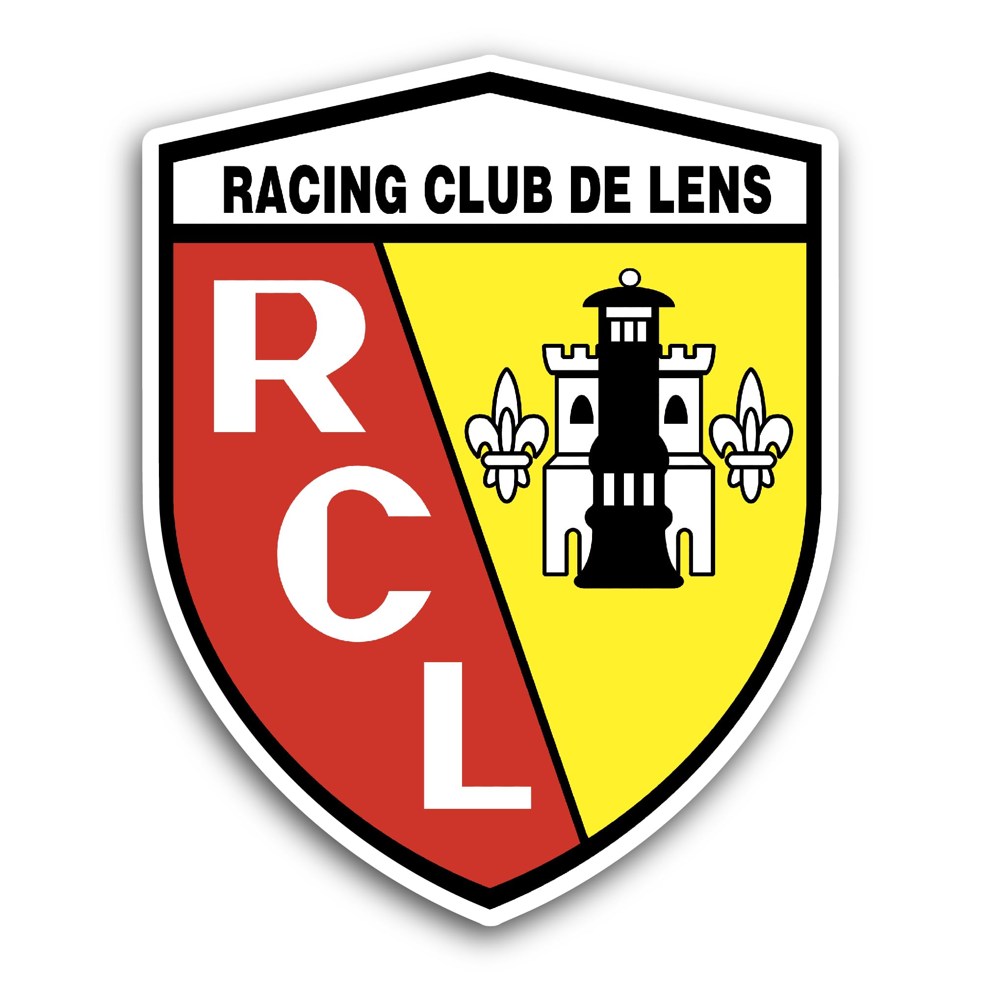 2 (Pieces) 3" and 5" Rac1ng Club D3 Lens Sticker, Waterproof Vinyl Decals for Many Purpose Like Cars