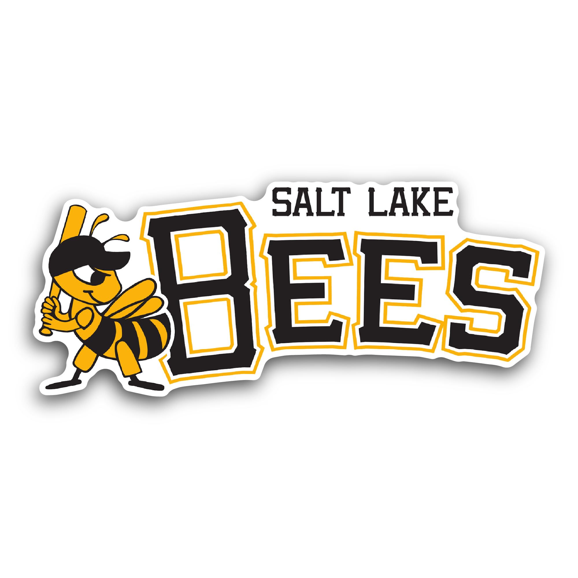 2 (Pieces) 3" and 5" Salt Lake B33s Logo Sticker, Waterproof Vinyl Decals for Many Purpose Like Cars