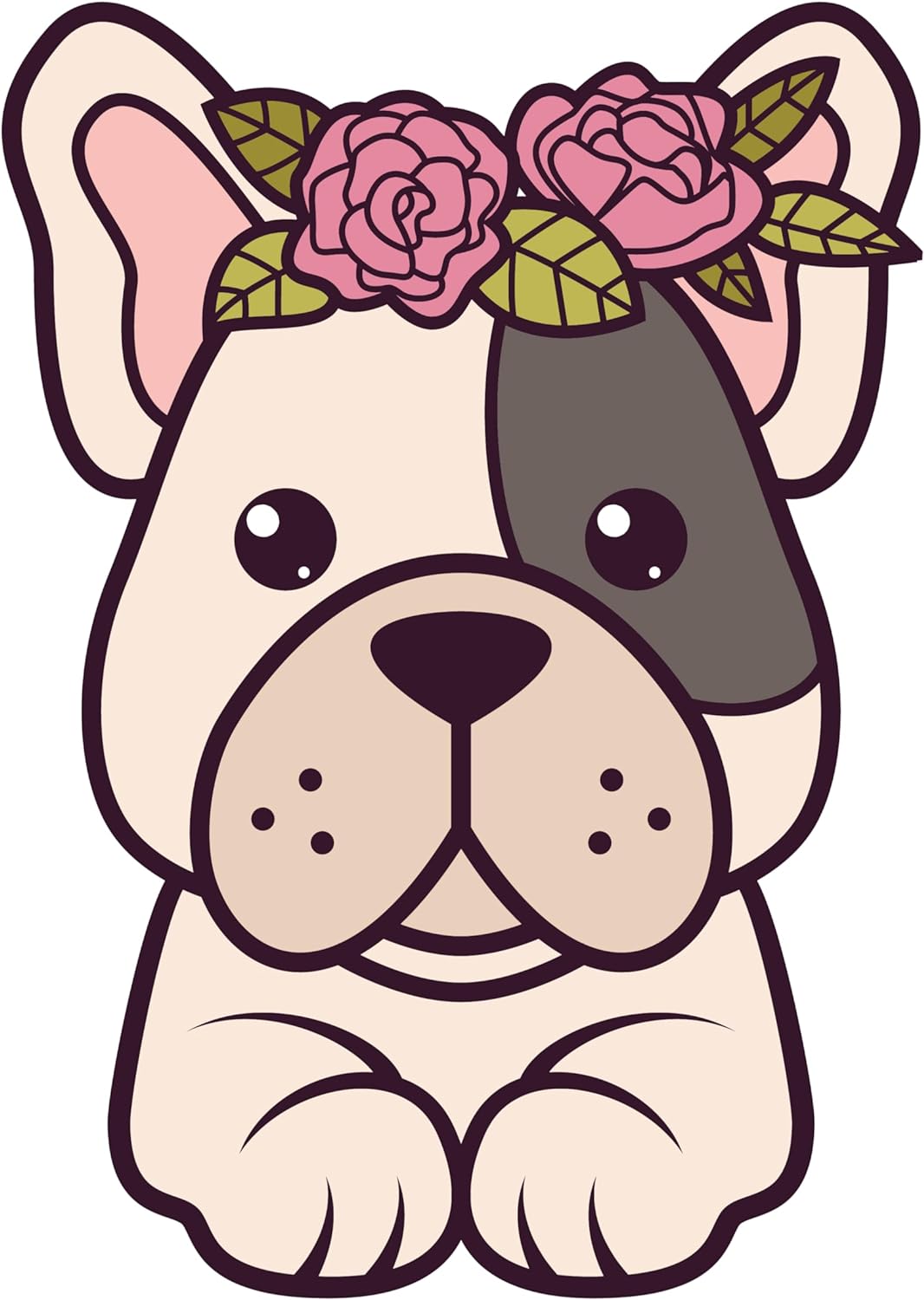 Inspirational Quote "Beautiful Puppy" Motivational Sticker Vinyl Decal Motivation Stickers- 5" Vinyl Sticker Waterproof