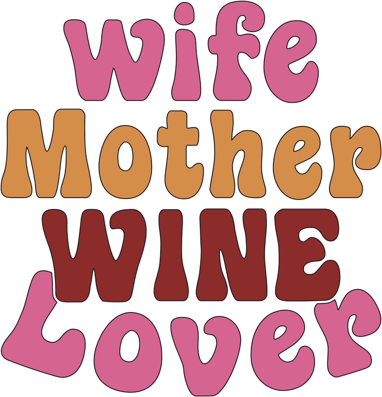 Inspirational Quote "Wife Mother Coffee Lover, Great Gift Sticker" Motivational Sticker Vinyl Decal Motivation Stickers- 5" Vinyl Sticker Waterproof