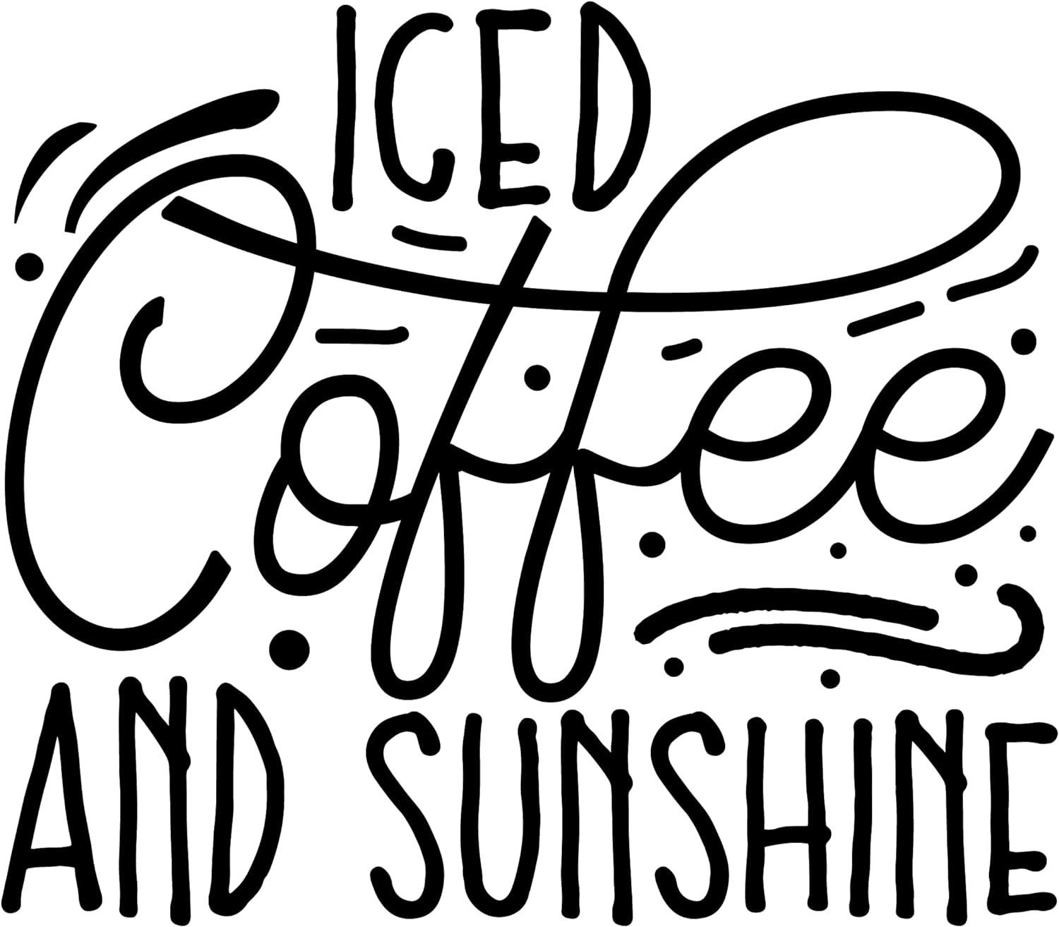 Inspirational Quote "Its Coffee Oclock" Motivational Sticker Vinyl Decal Motivation Stickers- 5" Vinyl Sticker Waterproof