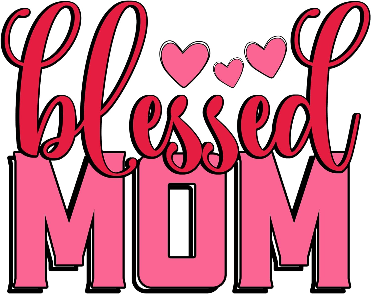 Inspirational Quote "Blessed Mom, Cool Sticker" Motivational Sticker Vinyl Decal Motivation Stickers- 5" Vinyl Sticker Waterproof