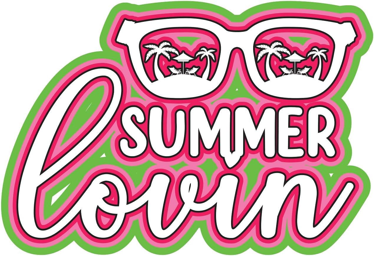 Inspirational Quote "Summer Lovin" Motivational Sticker Vinyl Decal Motivation Stickers- 5" Vinyl Sticker Waterproof