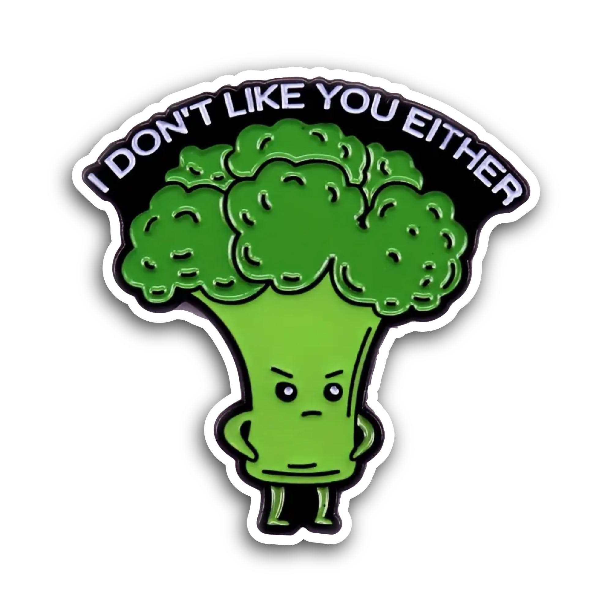 2 (Pieces) 3" and 5" I Don't Like You Either Sticker, Waterproof Vinyl Decals for Many Purpose Like