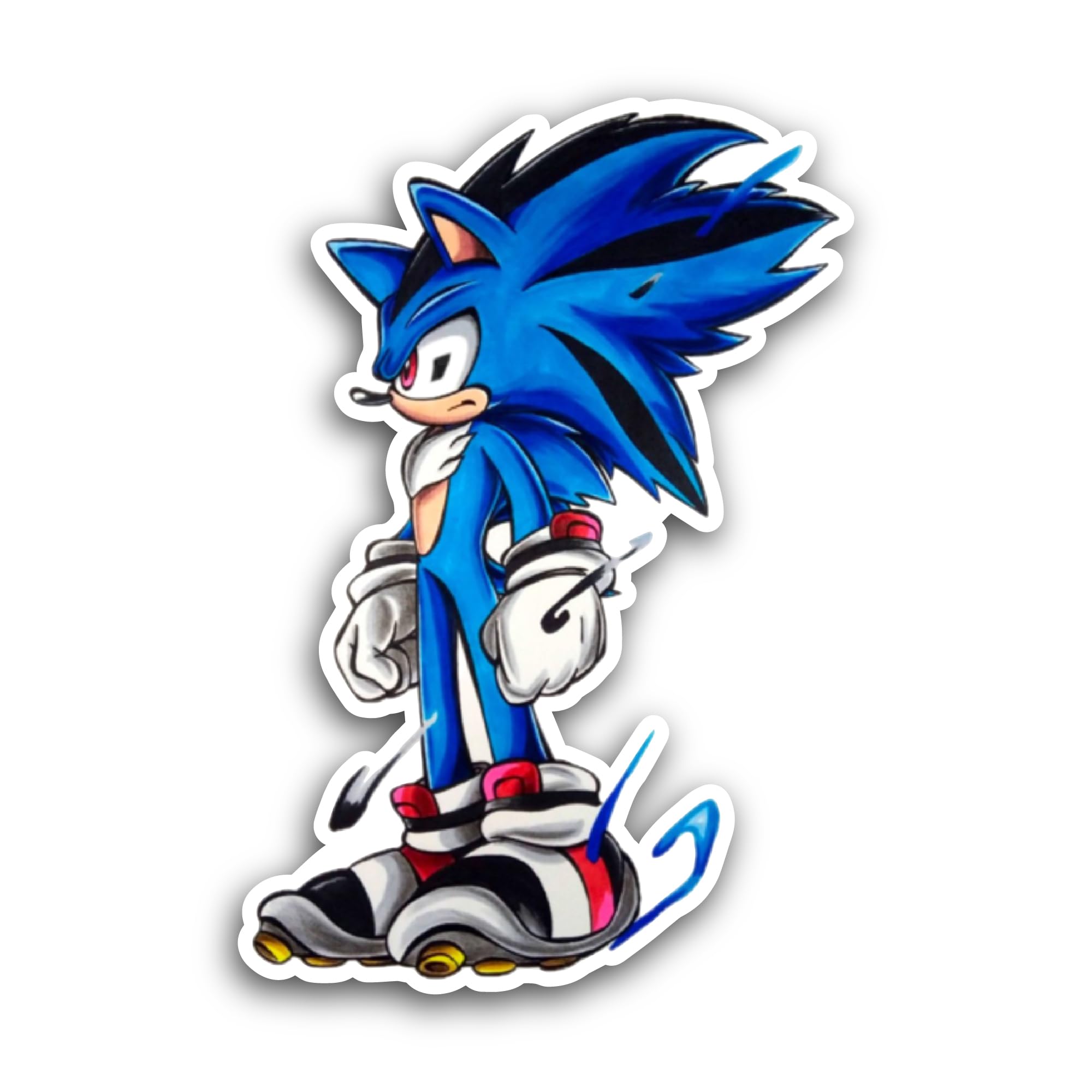 2 (Pieces) 3" and 5" Kitty Hora Def Bano Sticker, Waterproof Vinyl Decals for Many Purpose Like Cars