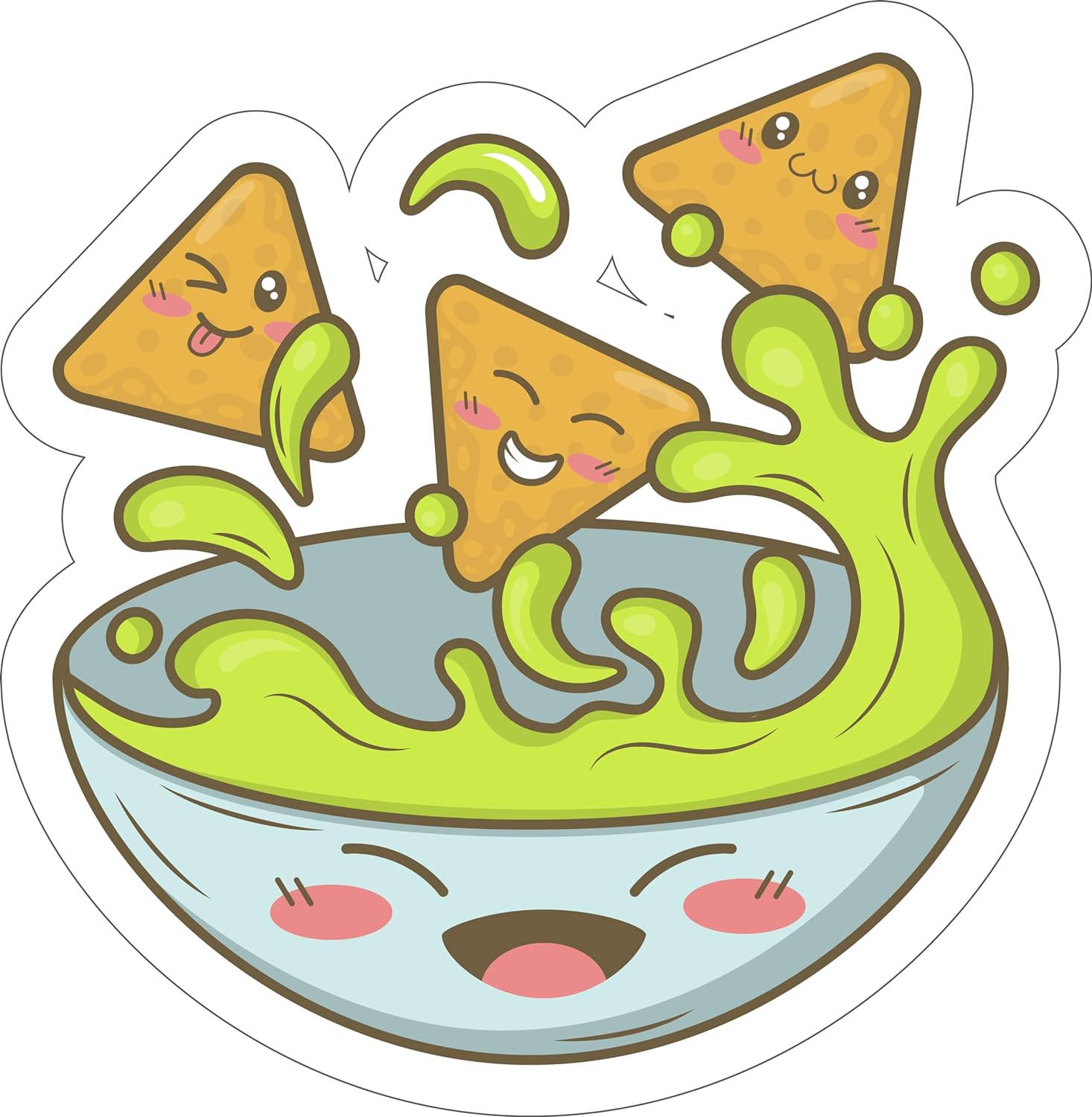 Inspirational Quote Nachos Food Bowl Motivational Sticker Vinyl Decal Motivation Stickers- 5" Vinyl Sticker Waterproof