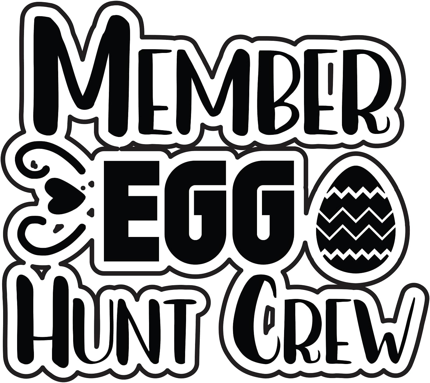Inspirational Quote "Member Egg Hunt Grew" Motivational Sticker Vinyl Decal Motivation Stickers- 5" Vinyl Sticker Waterproof