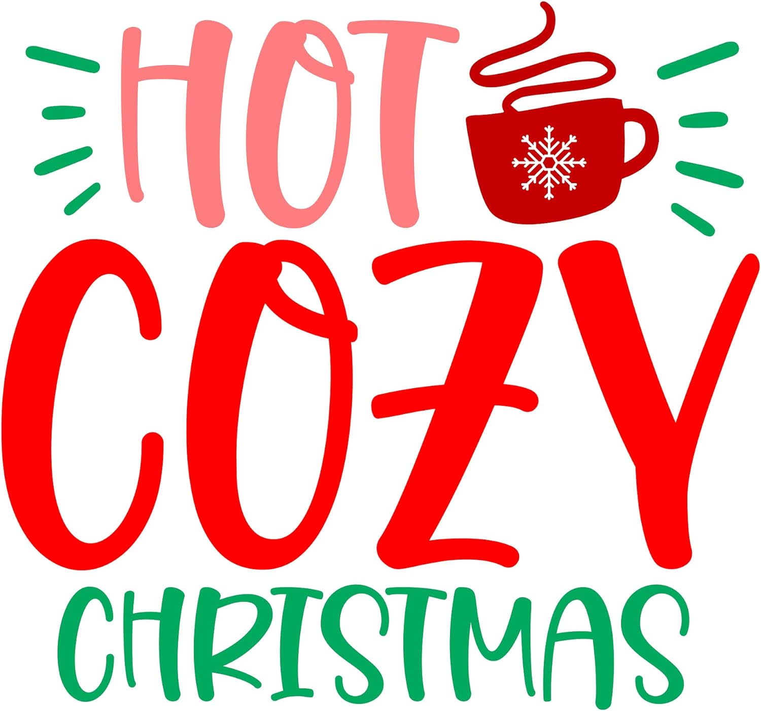 Inspirational Quote Hot Cup Cozy Christmas Motivational Sticker Vinyl Decal Motivation Stickers- 5" Vinyl Sticker Waterproof