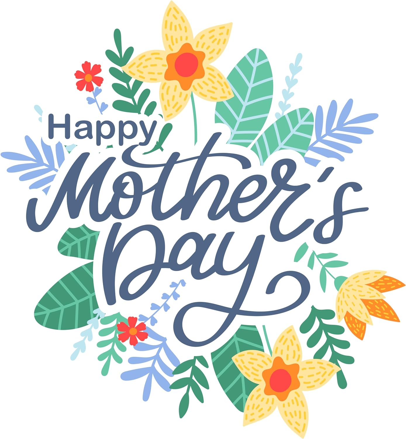 Inspirational Quote "Happy Mother's Day Sticker" Motivational Sticker Vinyl Decal Motivation Stickers- 5" Vinyl Sticker Waterproof