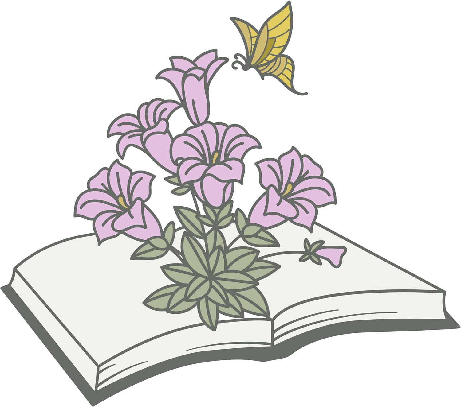 Inspirational Quote Open Book With Flower Motivational Sticker Vinyl Decal Motivation Stickers- 5" Vinyl Sticker Waterproof