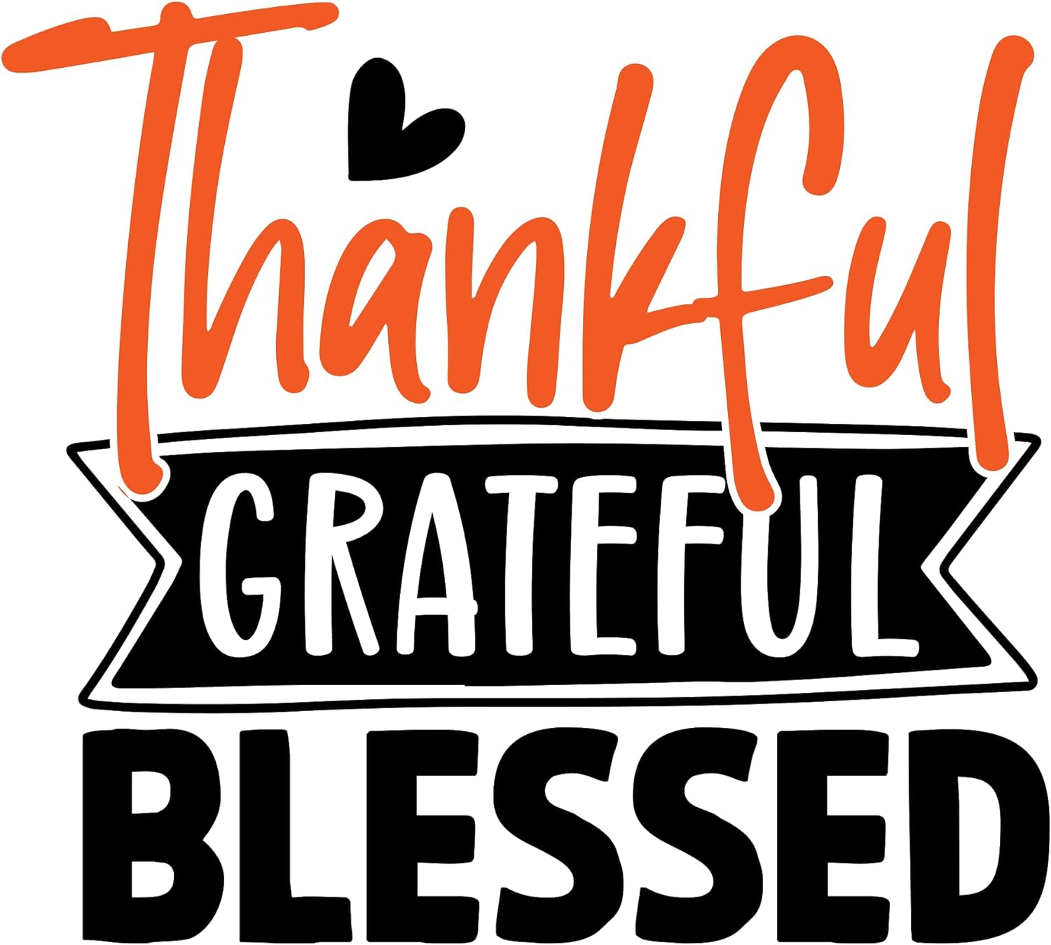 Inspirational Quote Thankful Grateful Blessed Lovely Gift, Motivational Sticker Vinyl Decal Motivation Stickers- 5" Vinyl Sticker Waterproof
