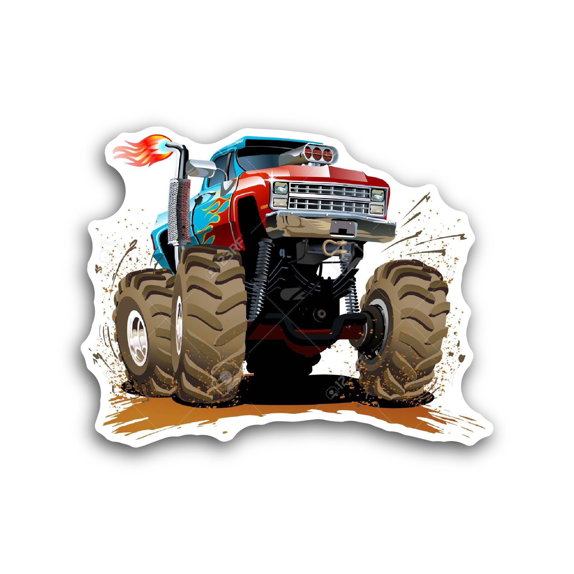2 (Pieces) 3" and 5" Ridd@rholmen's Reflection Sticker, Waterproof Vinyl Decals for Many Purpose Lik