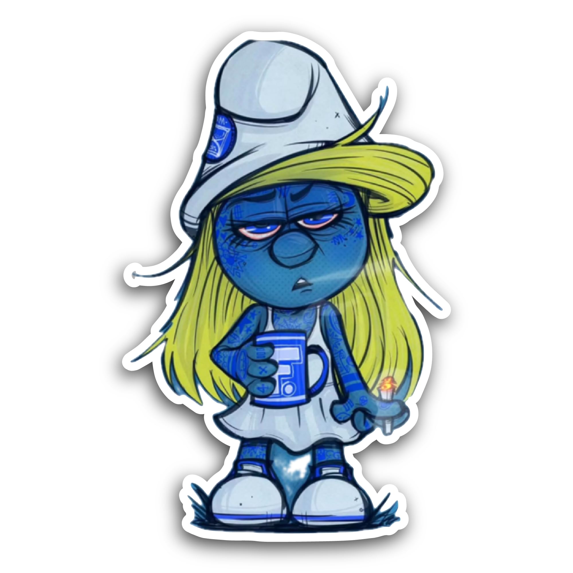 2 (Pieces) 3" and 5" Zesty Sticker, Waterproof Vinyl Decals for Many Purpose Like Cars, Trucks, Lapt