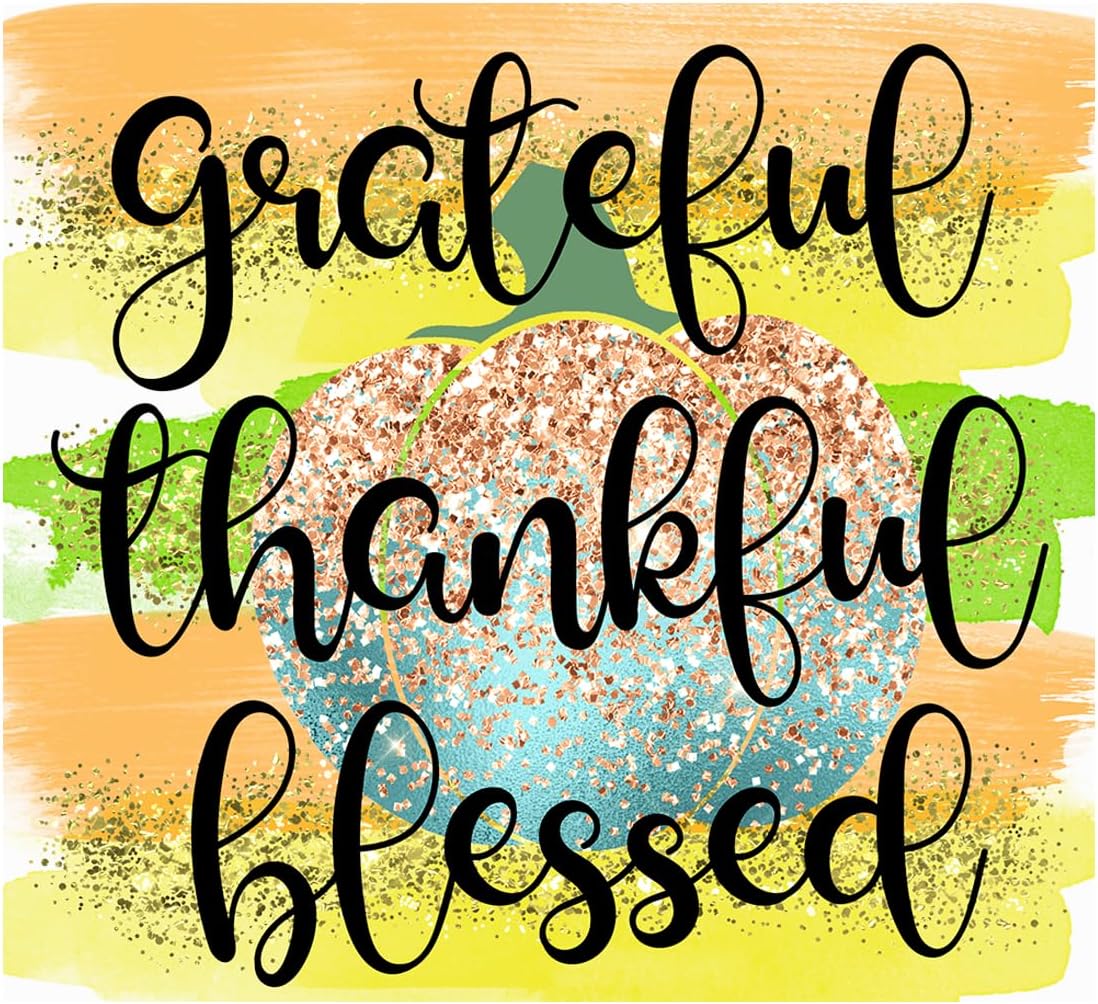 Inspirational Quote Gratefull Thankfull Blessed Motivational Sticker Vinyl Decal Motivation Stickers- 5" Vinyl Sticker Waterproof