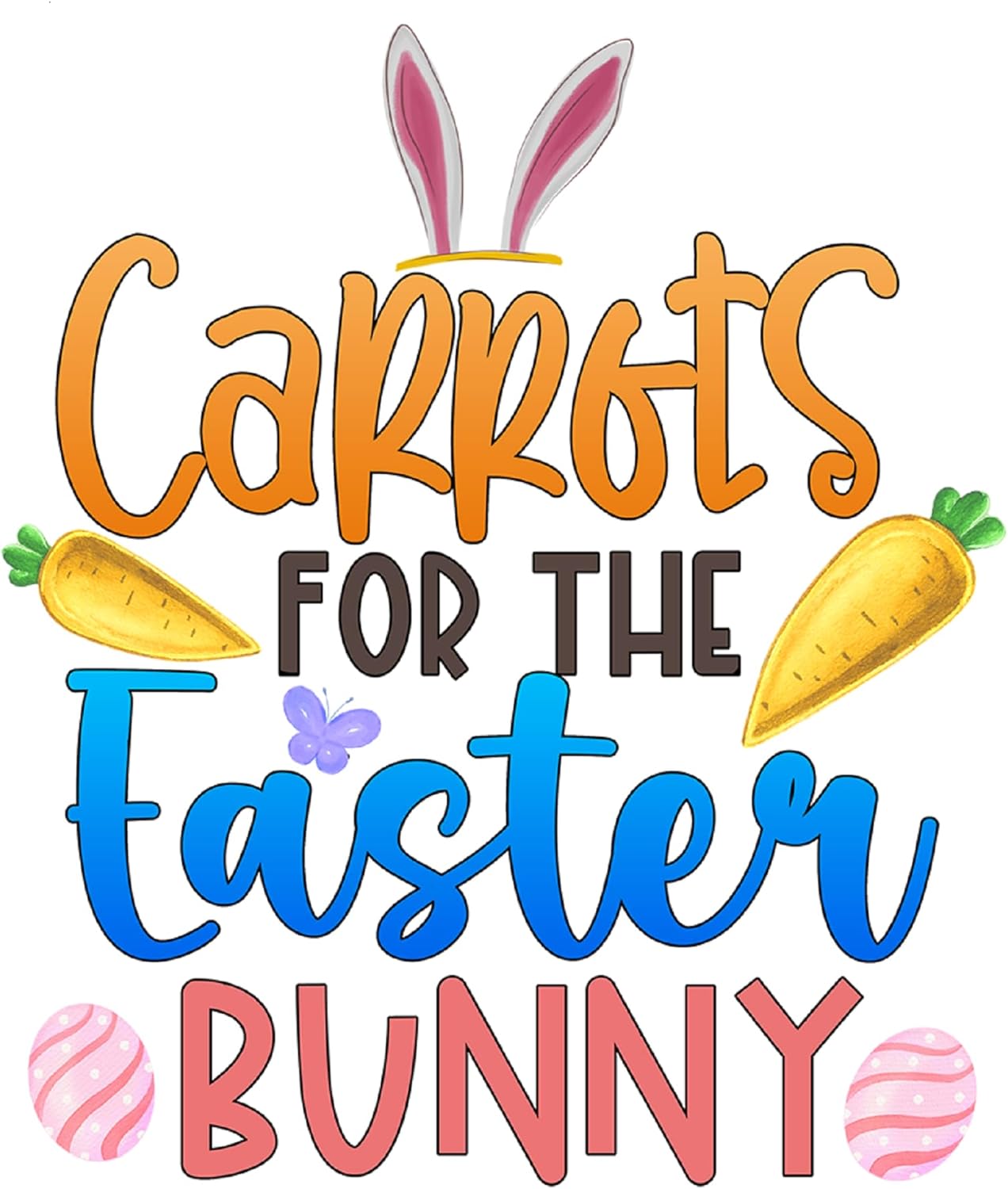 Inspirational Quote "Carrot for The Easter Bunny" Motivational Sticker Vinyl Decal Motivation Stickers- 5" Vinyl Sticker Waterproof