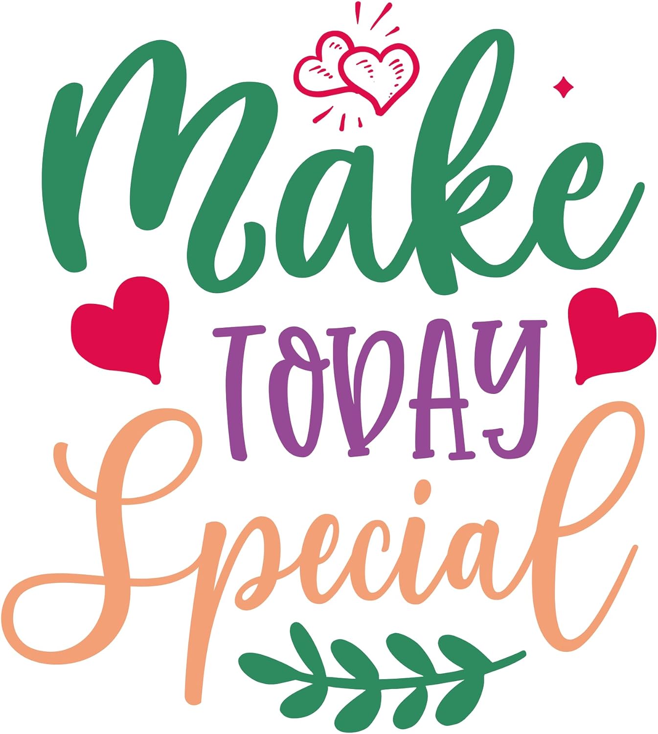 Inspirational Quote "Make Today Special" Motivational Sticker Vinyl Decal Motivation Stickers- 5" Vinyl Sticker Waterproof