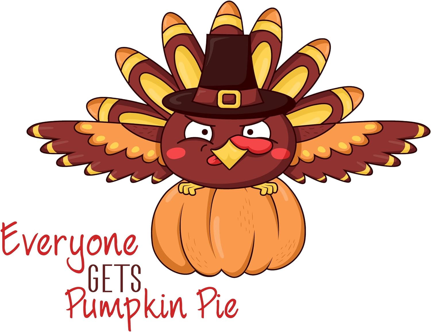 Inspirational Quote Eyeryone Gets Pumpkin Pie Motivational Sticker Vinyl Decal Motivation Stickers- 5" Vinyl Sticker Waterproof