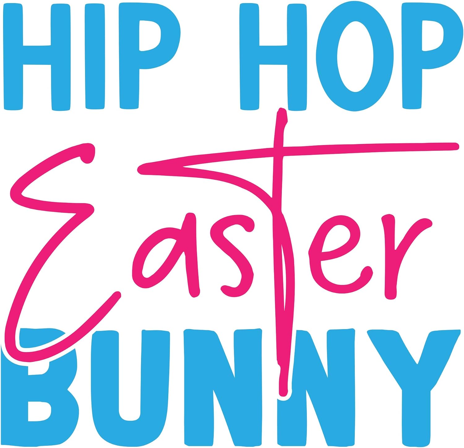 Inspirational Quote "Hip Hop Easter Bunny" Motivational Sticker Vinyl Decal Motivation Stickers- 5" Vinyl Sticker Waterproof