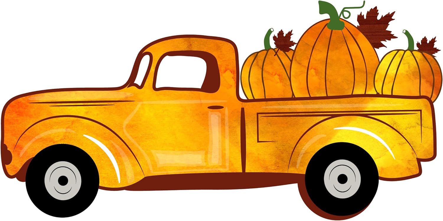 Inspirational Quote Pumpkin Truck Great Gift Motivational Sticker Vinyl Decal Motivation Stickers- 5" Vinyl Sticker Waterproof