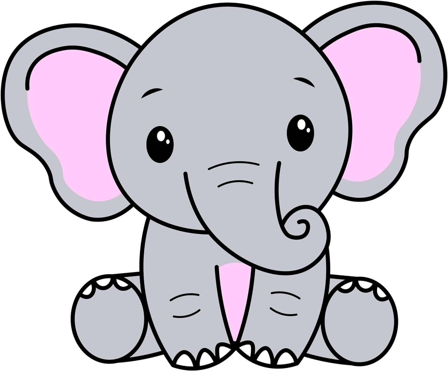 Inspirational Quote Sitting Elephant Sticker Motivational Sticker Vinyl Decal Motivation Stickers- 5" Vinyl Sticker Waterproof