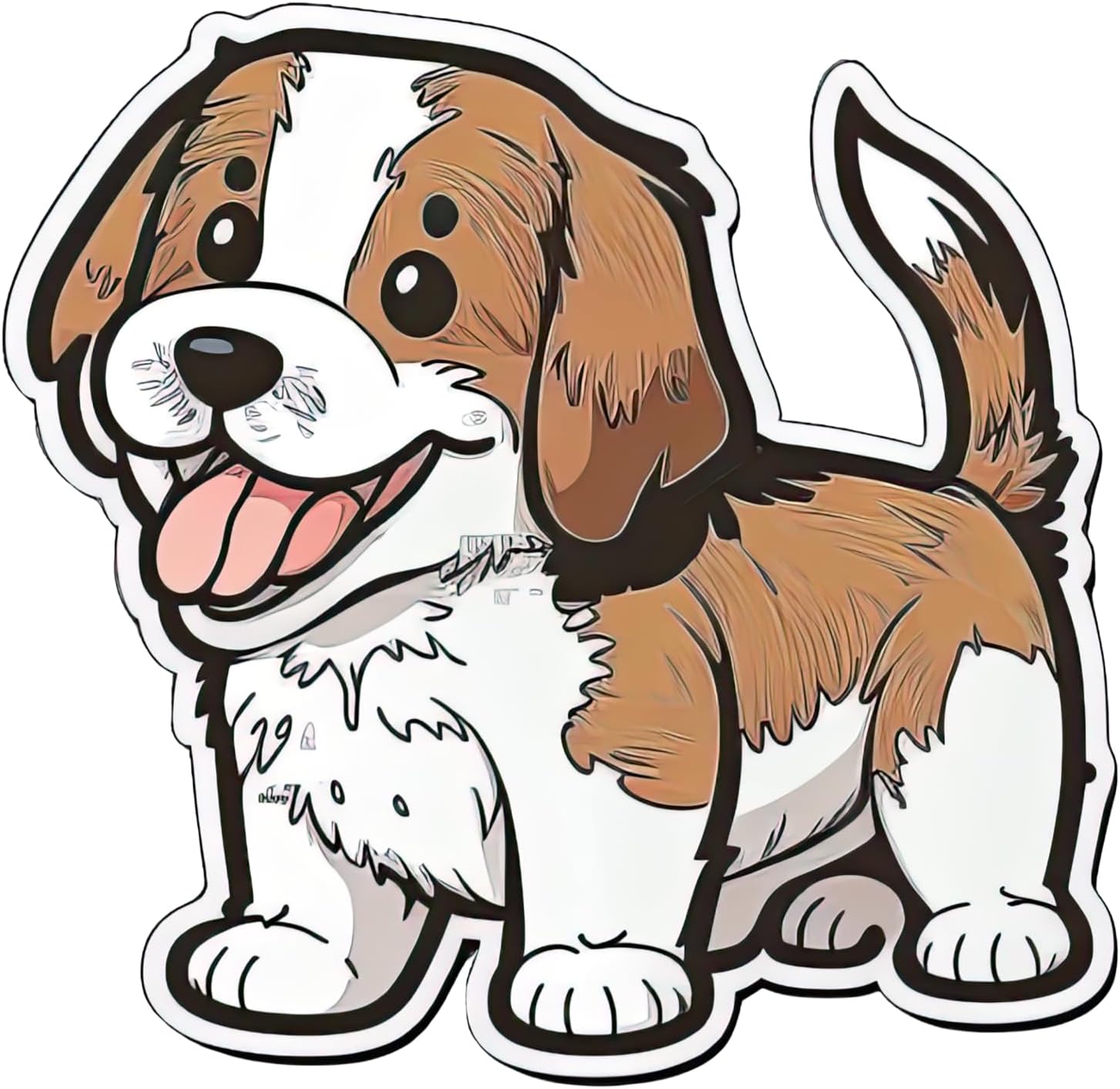 Inspirational Quote "Smily Dog Sticker" Motivational Sticker Vinyl Decal Motivation Stickers- 5" Vinyl Sticker Waterproof