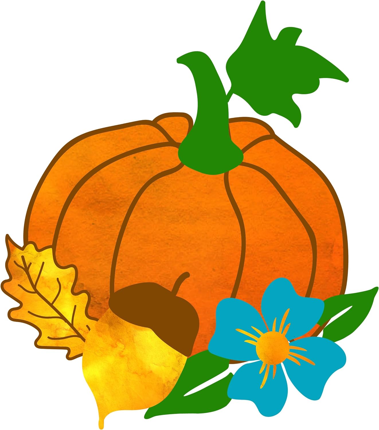 Inspirational Quote Pumpkin Flowers Motivational Sticker Vinyl Decal Motivation Stickers- 5" Vinyl Sticker Waterproof