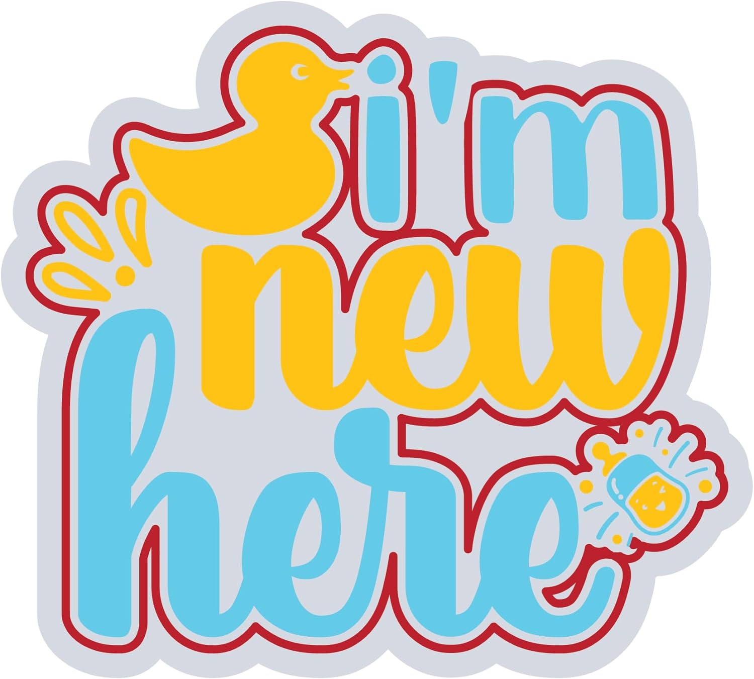 Inspirational Quote I'm New Hero Motivational Sticker Vinyl Decal Motivation Stickers- 5" Vinyl Sticker Waterproof
