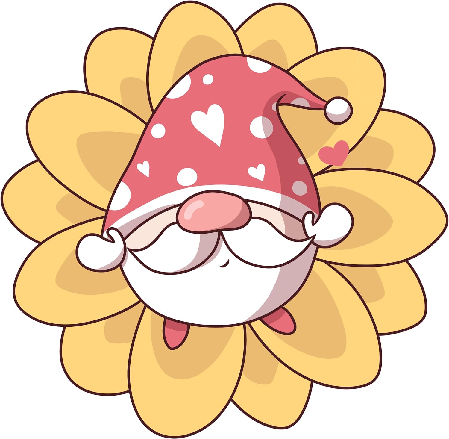 Inspirational Quote Cute Gnome Motivational Sticker Vinyl Decal Motivation Stickers- 5" Vinyl Sticker Waterproof